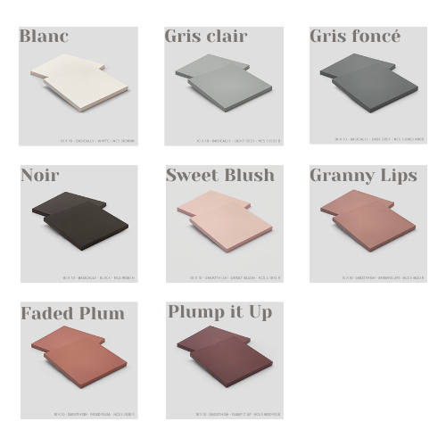 Kit première pose 40 carreaux 10x10, 2 couleurs au choix, réversible, accessoires inclus