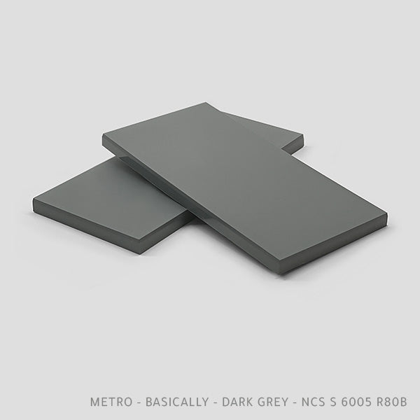 Carreaux métro Gris foncé