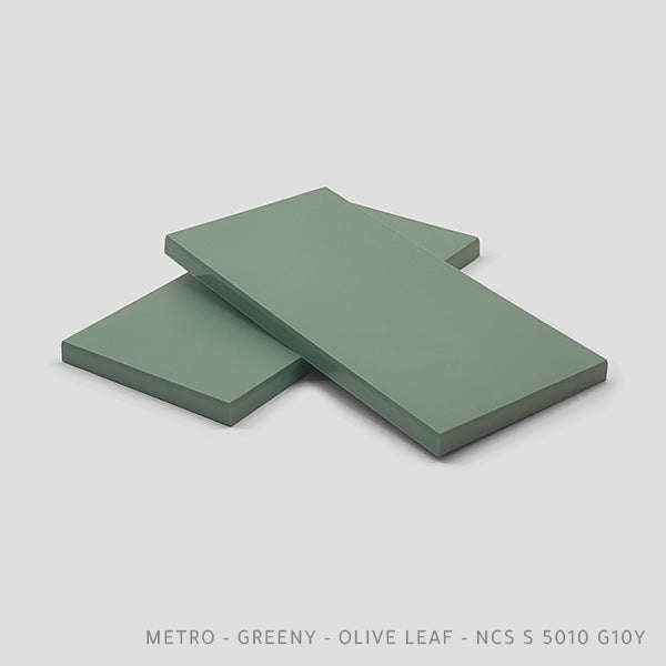 Carreaux métro Olive Leaf